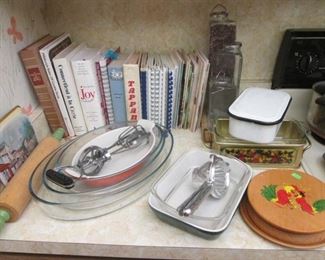 Cookbooks, Casseroles & Vintage Items