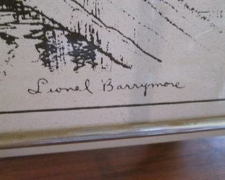 Artist Signature - Lionel Barrymore