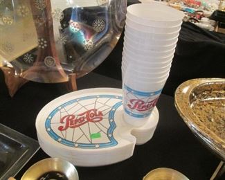 24 Piece Set of Pepsi Plates/Cups, C-1970's