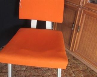 Retro Side Chair in Bold Orange!