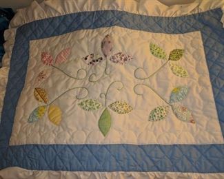 $36   Twin handmade quilt with pillow sham