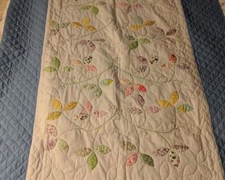 $36  Twin handmade quilt with pillow sham