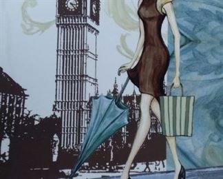 tbs London girl canvas