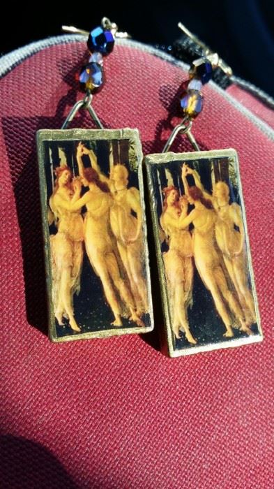 tbs Botticellis Three Graces earrings
