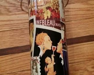 tbs vintage wine poster canister