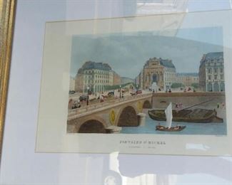 tbs vintage St Michel lithograph