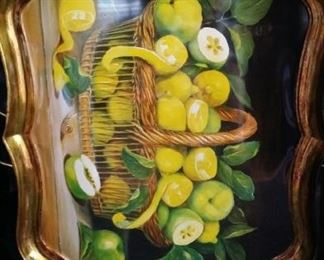 tbs English painted tray