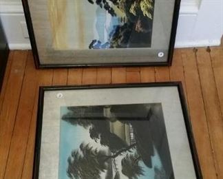 tag sale chinese silk paintings