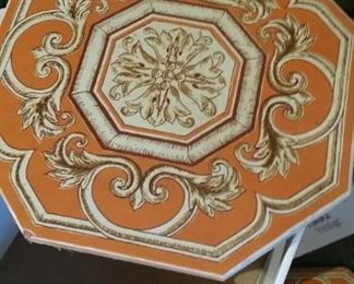 tag sale orange tile