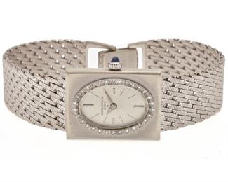 Baume Mercier Diamond, 14k White Gold Wristwatch