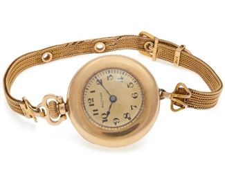 Collection of Two Gold Ladies Waltham Watches
