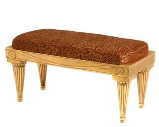 Fitzgerald Hollywood Regency Style Bench
