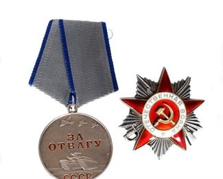 Soviet WWII Medals for Bravery and Valor