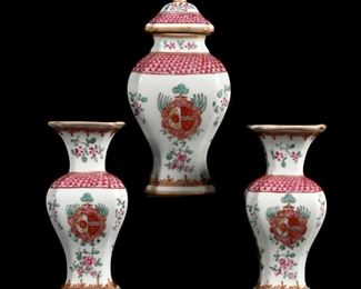 Samson Chinese Export Porcelain Garniture