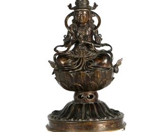 Japanese Bronze Dainichi Buddha, Edo Period