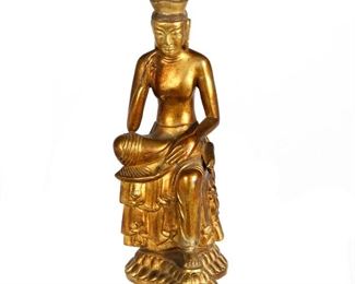 Nepalese Gilt Bronze Buddha Figure