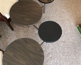 Laminate, Lacquer, Stainless Steel --Five-Disc Coffee Table