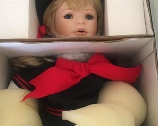 One of almost 100 Beautiful Dolls--most NOS--unused with box and accessories. Super Deals for Santa!
