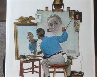 Fantastic EVERYTHING Norman Rockwell ALL in one Giant Book!--Plus Multiple Original Magazine Covers! Shipping Box too.