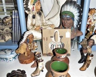 Indian related items, Navajo vases