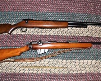 J. C. Higgins Model 583.20 12 ga. Bolt Action Shotgun, British Enfield .303 Cal. MK III Bolt Action Rifle