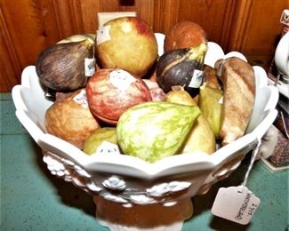 Antique Stone Fruit hand-colored pieces