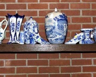 Blue & White pottery pieces
