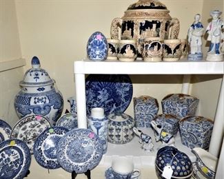 MORE blue & white pottery pieces