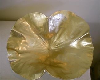 Virginia Metalcrafters large lotus leaf on stand