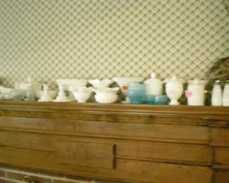 Lots and lots of milk glass