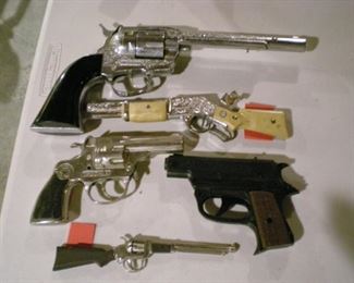 Vintage cap guns and other toy guns