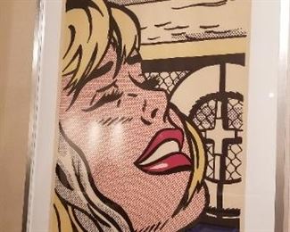 SOLD ,   Roy Lichtenstein - shipboard
Under matt size 20x27