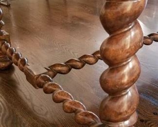 A. Rudin - farm table, main table 13ft x 48 inches/2 leaves 18inches x 48inches