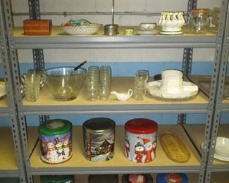 Glassware and household items