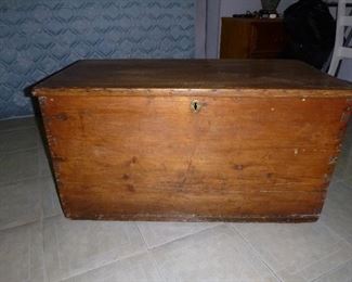 nice vintage wood trunk