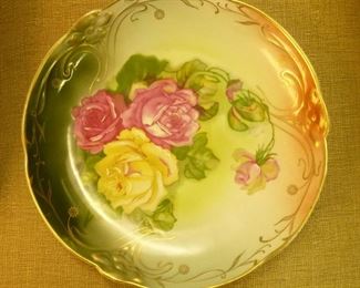 beautiful antique hand painted plate