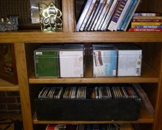 loads of CD's, vintage albums & 45's. the albums & 45's are primarily classical music.