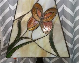 another one of his hand made stained glass lamps