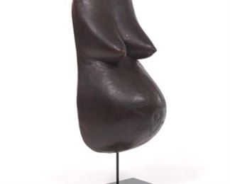  Carved Wood Fertility Sculpture