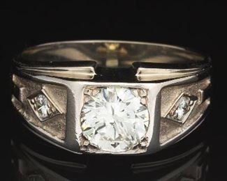 A Gentlemans 1.50 ct Diamond Ring 
