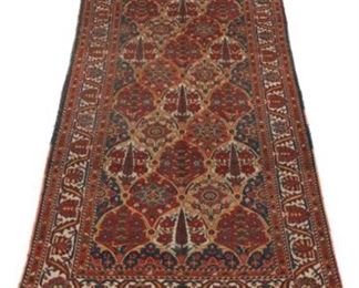Antique Hand Knotted Bakhtiari Carpet, ca. 1930s