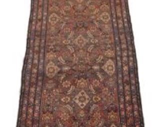 Antique Hand Knotted North West Persian Runner, ca. 1930s 