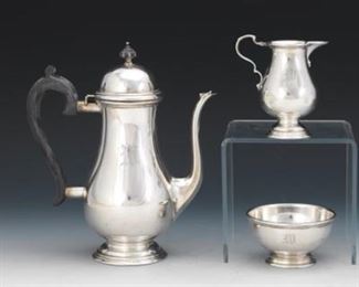 BrandChatillon Sterling Silver ThreePiece Coffee Service