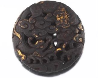Bronze Manju Netsuke of a Dragon