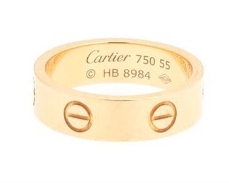 Cartier 18k Gold Love Band 