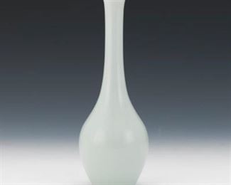 Celadon Glazed Bottle Vase