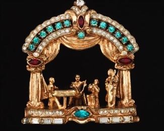 Charming Jazz Orchestra Coro Craft Costume Brooch 