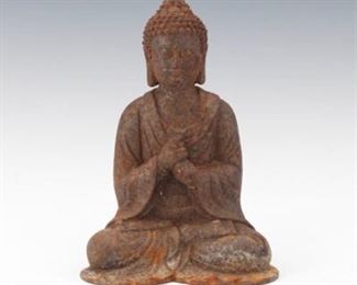 Chinese Cast Iron Buddha