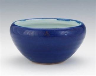Chinese Monochrome Cobalt Blue Bowl