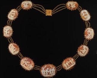 Circa 1880 Cameo necklace